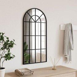 Maison exclusive - espejo de pared arco de hierro negro 40x80 cm