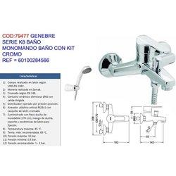 Serie k8 baño monomando baño con kit cromo 60100284566 - Genebre