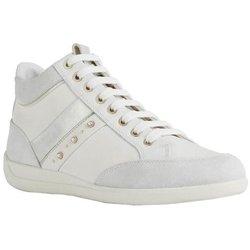 Geox Mujer/Señora Myria Leather High Tops 3 UK blanco