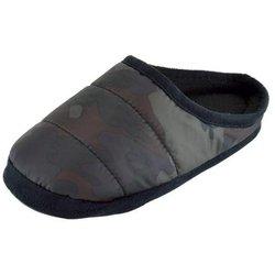 Pantuflas acolchadas de camuflaje para niños / niños 11-12 UK gris