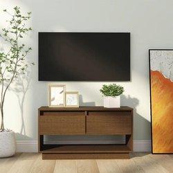 Mueble de TV VIDAXL Marrón Madera (74x34x40 cm )