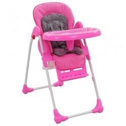 Silla infantil Jelly rosa y gris