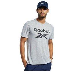 Camiseta de Manga Corta Reebok  para hombre en color gris