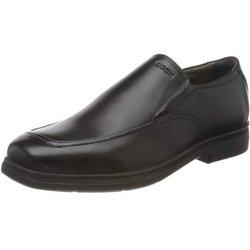 Geox Federico Zapatos Escolares de Cuero para Niños 2.5 UK negro