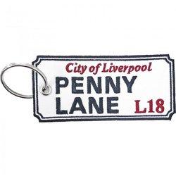 Llavero genérico con señal de tráfico de Penny Lane, Liverpool One Size negro/blanco