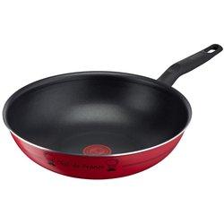 Sartén Wok Antiadherente Titanio VALIDE COOK Tefal (28cm) Lavavajillas Apto para horno Sin PFOA Rojo