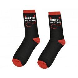 Calcetines unisex para adultos United We Stand 8 UK-11 UK negro/rojo