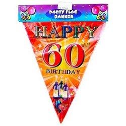 60th Birthday Flag Banner