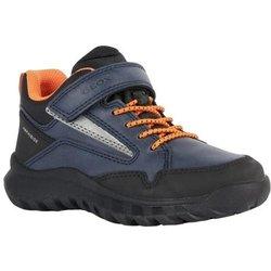 Zapatos casuales de cuero encerado Simbyos Abx para niños de Geox 2.5 UK naranja/azul oscuro