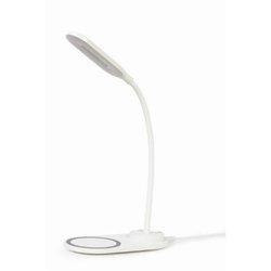 Lámpara de escritorio gembird ta-wpc10-led-01-w blanco