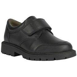 Zapatos escolares de cuero Shaylax de Geox para niños 10 UK negro