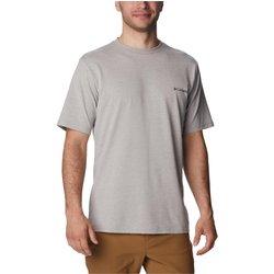 Camiseta Hombre COLUMBIA (L - Algodón - Gris)