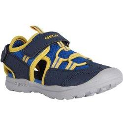 Sandalias Geox Vaniett para niños 11.5 UK azul oscuro/amarillo