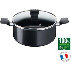 Olla antiadherente de inducción de titanio START'EASY de Tefal (20cm, 2.7L) Lavavajillas Apto para horno Sin PFOA Negro