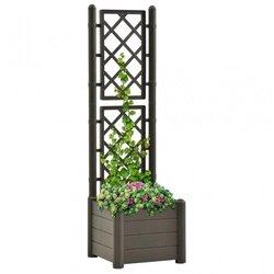 Vidaxl Jardinera Con Enrejado Pp 43x43x142 Cm