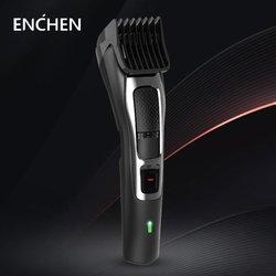 Cortadora de pelo Enchen Sharp3S, cortadora eléctrica de carga rápida USB, pelo de peluquería de poco ruido