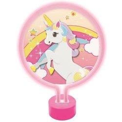 Luz de neón de unicornio 29.5cm x blanco/color rosa