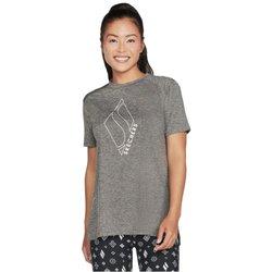 Camiseta SKECHERS Mujer (Algodón - Gris - S)