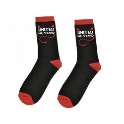 Calcetines para niños/niños United We Stand 4 UK-6.5 rojo/negro