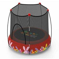 Parque de juegos con cama elástica Rojo