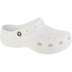 Crocs Classic Platform Clog, Womens white Slides