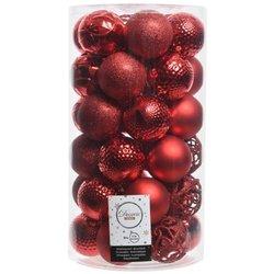 Bolas de Navidad Decoris 37 Piezas Rojo Ø 6 cm