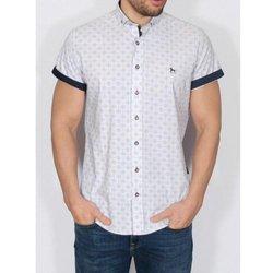 Camisa de manga corta Delah para hombre S blanco