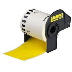 Etiquetas para Brother DK22606 fundo Amarillo - 62mm x 15,24m (cinta continua)