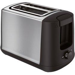 Tefal TT3408 VIVO Tostadora 7 niveles Caja de acero inoxidable 2 ranuras para rebanadas anchas S/XL Elevación alta 850W Negro