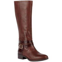 Geox Botas de cuero D Felicity A para mujer/señoras 5 UK marrón