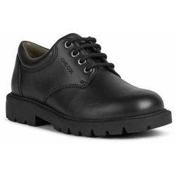 Zapatos escolares de cuero Shaylax de Geox para niños 1 UK negro