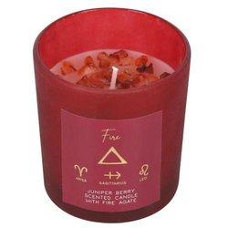 Elements Vela perfumada de fuego de bayas de enebro One Size rojo