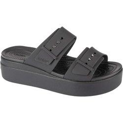 Crocs Sandalias Brooklyn Low Wedge Negro