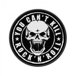 Generic You Can´t Kill Rock n´ Roll Patch One Size negro/blanco