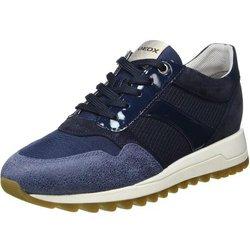 Geox Mujer/Señora Tabelya Leather Trainers 3 UK melocotón