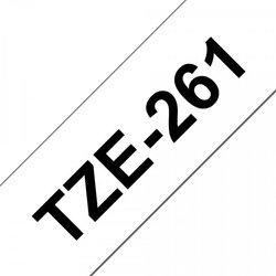 Cinta laminada Compatible Brother Tze261 Texto Negro / Fondo Blanco 36Mm X 8M