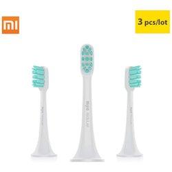 Original XIAOMI MIJIA Sonic cabezales de cepillo de dientes eléctrico 3 uds cabezal de cepillo de dientes inteligente Mini Mi Clean Sonic cepillo de dientes eléctrico