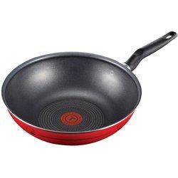 Sartén Wok Essential Chef de France de Tefal (28cm) Lavavajillas Apto para horno Sin PFOA Rojo