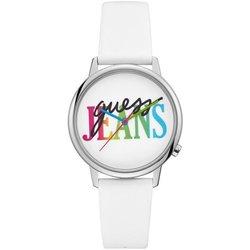 Reloj GUESS Mujer (Piel - Blanco)