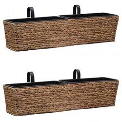 Flowerboxes 2 PCs en Hyacinth trenzado