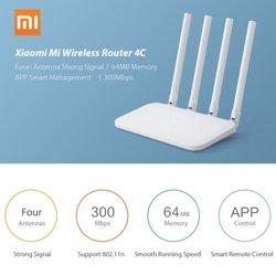 Router WIFI original Xiaomi 4 64 RAM 802,11 b/g/n 2,4 GHz 300Mbps 4 antenas inteligente Control de la aplicación