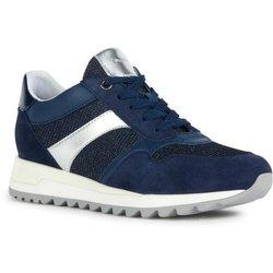 Geox Zapatillas de deporte de piel para mujer/señoras D Tabelya A 4 UK azul