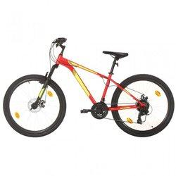 Bicicleta Montaña 21 Velocidades 27,5 Pulgadas Rueda 38 Cm Rojo Vidaxl