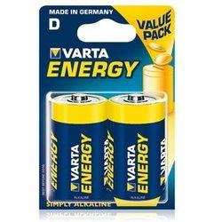 Pilas LR20 D VARTA ENERGY Alcalina 04120229412 (precio 10 Blister De 2 Pilas)