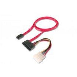 Cable SATA A SATA 50cm Con Alimentacion MOLEX