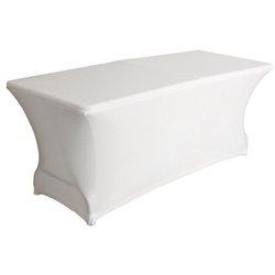 Perel mantel para mesa rectangular elástico blanco