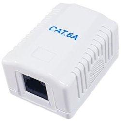 Roseta De Superficie Equip Cat 6A 1 Puerto Hembra Rj45