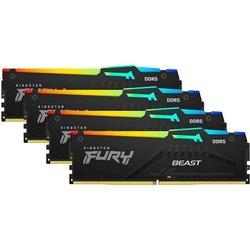 Kingston FURY Beast RGB DDR5 5600MHz 128GB 4x32GB CL40