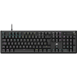 Teclado gaming - Corsair K70 CORE, Retroiluminación RGB, Teclas ABS, Mando multifunción, Negro