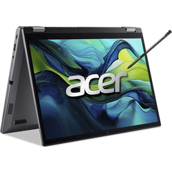 Convertible 2 en 1 - Acer Aspire Spin 14 ASP14-51MTN, 14" WUXGA IPS, Intel® Core™ 5-120U, 16GB RAM, 1TB SSD, UHD Graphics, Windows 11 Home, Gris